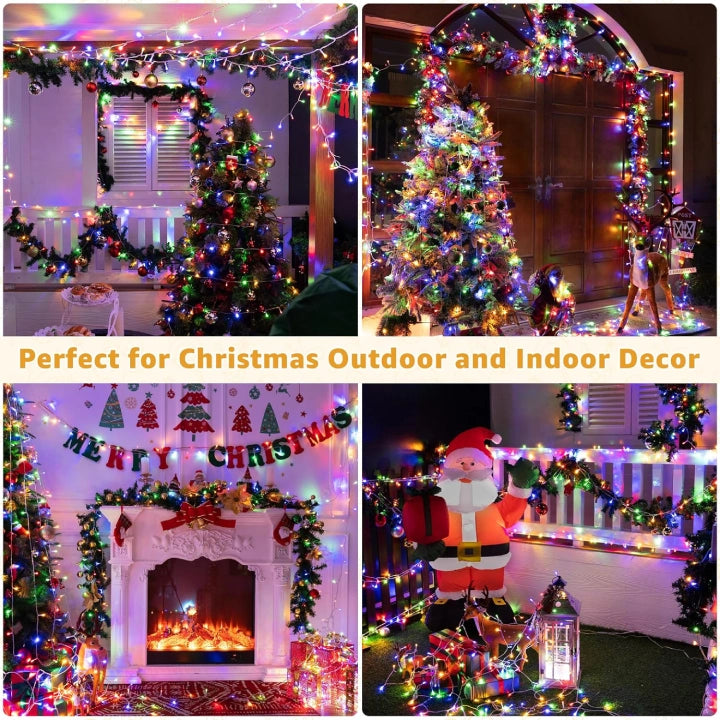 
                  
                    Ollny 800 LED 262ft Multicolor Christmas String Lights (Clear Cable, Plug in, 8 Modes, IP44 Waterproof)
                  
                