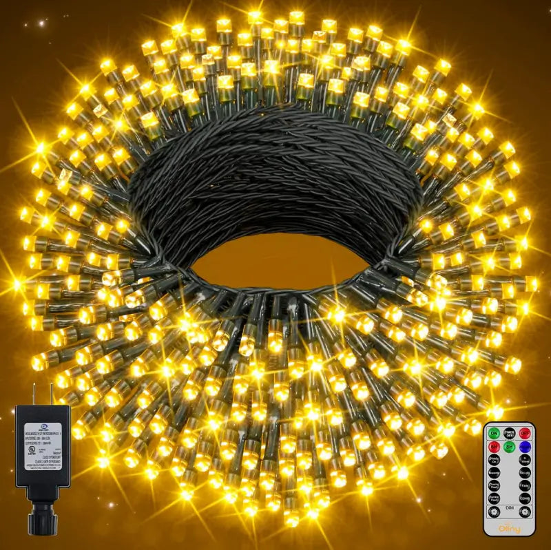 Guirlande lumineuse à 100 ou 200LED avec batterie, 8 Modes d