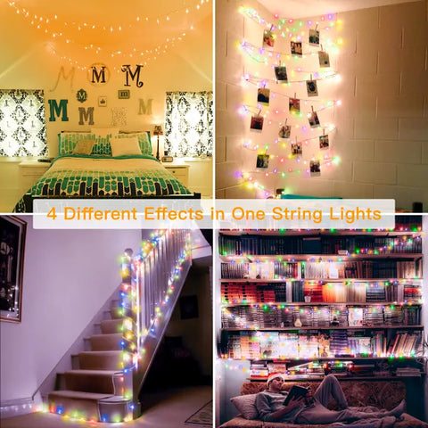 Ollny's 200 LED 66ft Christmas Lights Display in 4 Colors