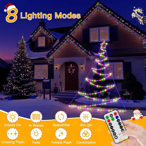 Christmas lights with 8 lighting modes