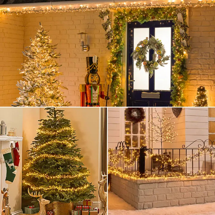 
                  
                    Ollny's 1000 leds warm white cluster lights for Christmas
                  
                
