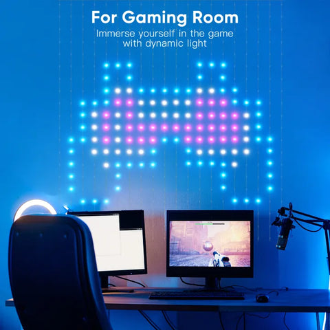 Ollny Smart RGBIC Curtain Lights