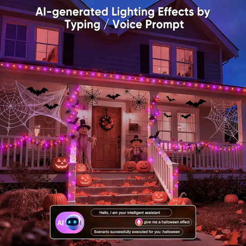 Al-generated Lighting Effects byTyping / Voice Prompt
