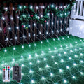 Ollny 210 LED 10ft*7ft Cool White Net Lights (Clear wire, IP67 Waterproof, 8 Modes)