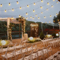 Ollny's 150ft 75bulbs wedding patio lights