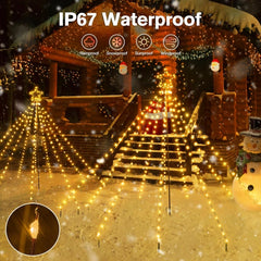 Ollny Smart RGB Christmas Tree Lights 265LED 6.6FT(130+ Modes, Remote & App Control, IP67 Waterproof)