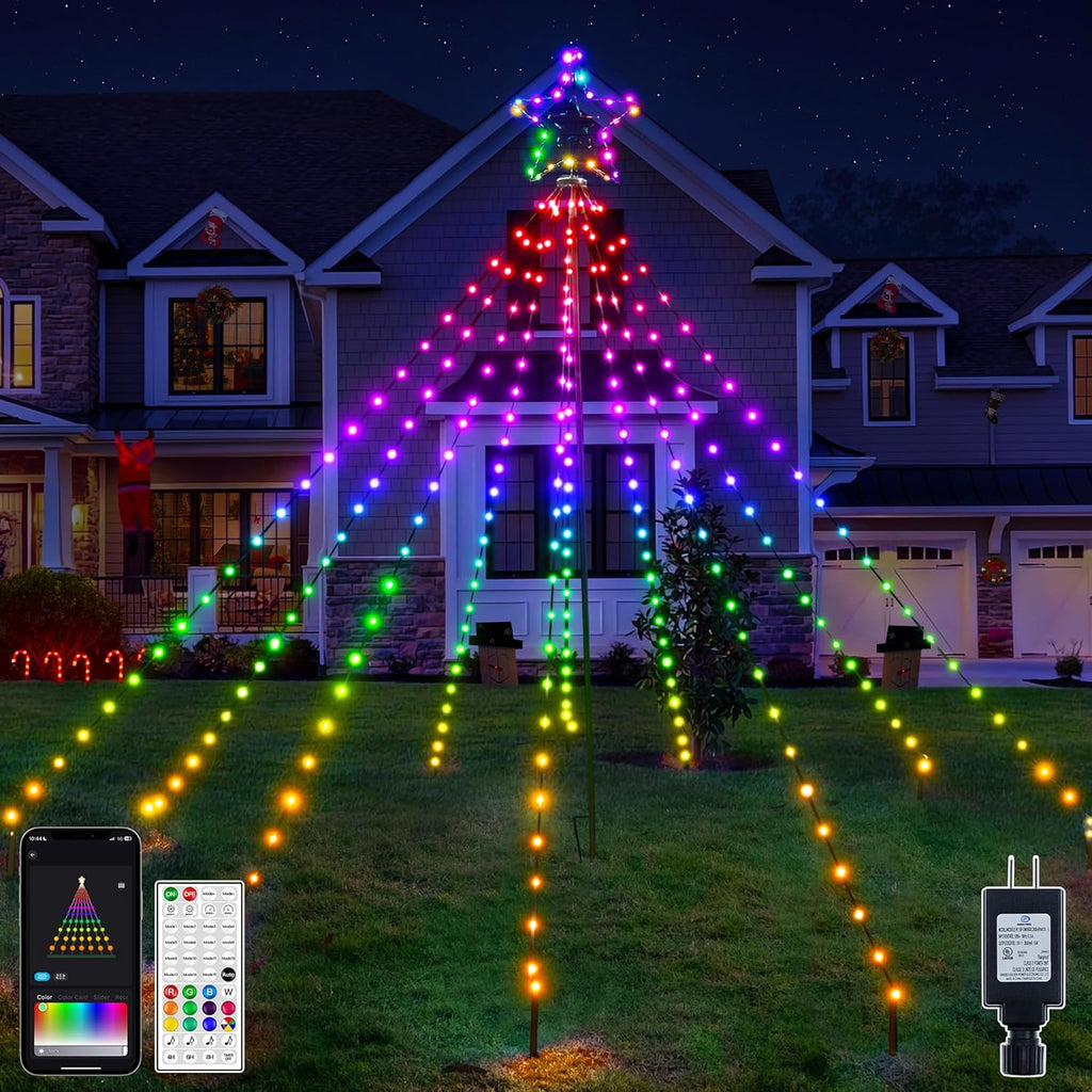 Ollny Smart RGB Christmas Tree Lights SALE