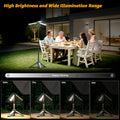 Ollny Rechargeable Telescopic Camping Light with Stand (8 Modes, 8000mAh, IP44 Waterproof)