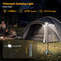 Ollny Rechargeable Telescopic Camping Light with Stand (8 Modes, 8000mAh, IP44 Waterproof)