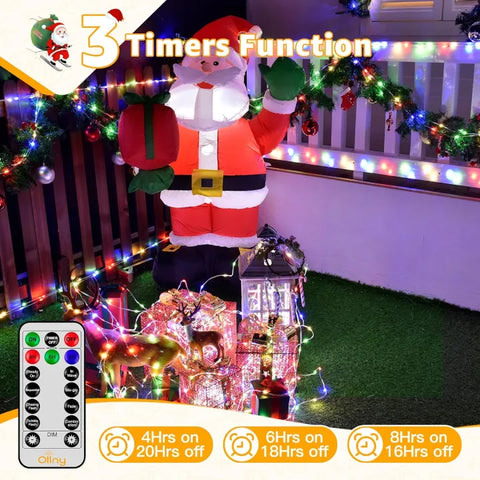 Ollny outdoor Christmas lights are ip67 waterproof