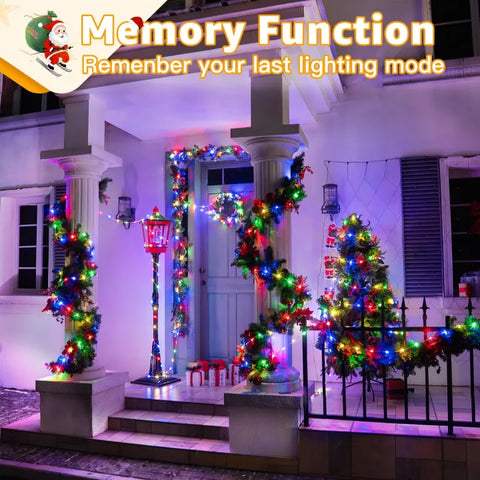 Decorated lights of Christmas and wreaths, featuring Memory Function