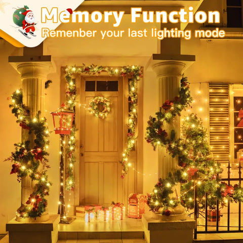Christmas lights on the window Memory Function