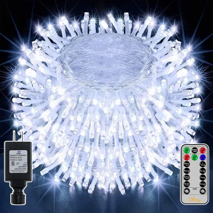 1000 LED Christmas Lights [Cool White] 400ft Super Long String Lights -  Remote with 8 Modes/Timer/di…See more 1000 LED Christmas Lights [Cool  White]