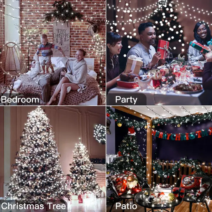
                  
                    Ollny's 500 leds cool white Christmas lights for parties, patios, Christmas trees and bedrooms
                  
                