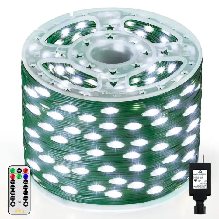 Ollny's 900 leds 300ft cool white Christmas lights with reel