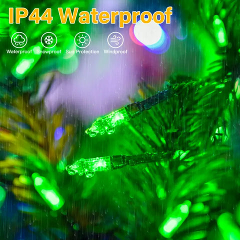 Ollny's 300 leds multicolor Christmas mini lights are IP44 waterproof