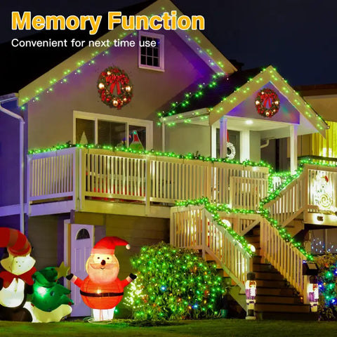 Ollny's 300 leds multicolor Christmas mini lights with memory function