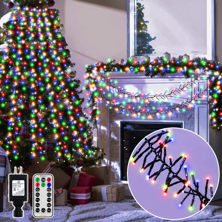 Cluster Christmas Lights Garland Christmas Lights Ollny