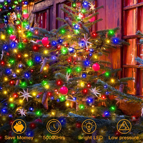 Benefits of Ollny's 300 led 49ft multicolor Christmas mini lights