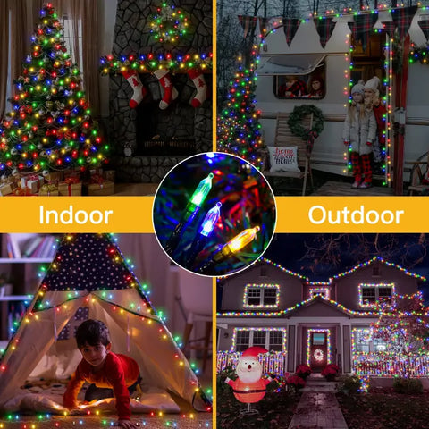 Ollny's 300 leds multicolor Christmas mini lights for indoor and outdoor use
