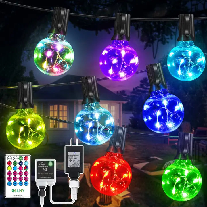 Multi-Colored String Lights,66Ft 200LEDs Color Changing Outdoor String  Lights Rope Lights For Christmas Decoration,Multi-Colored
