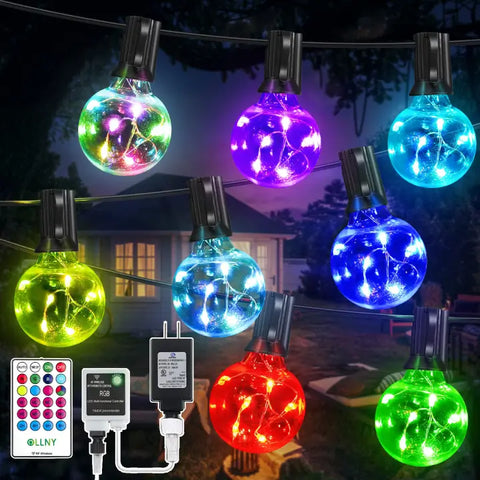 Ollny's 30 leds 30ft color changing G40 string lights