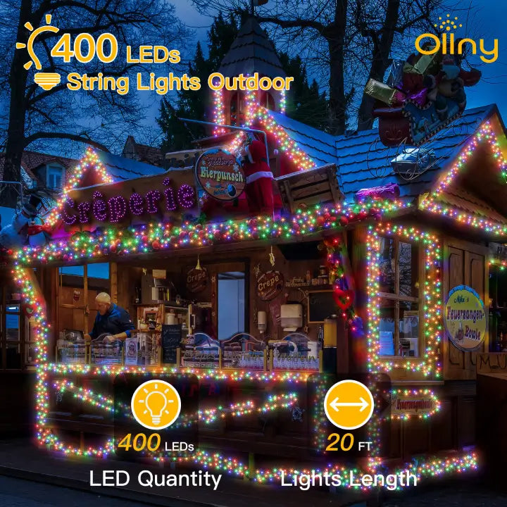 Length instructions for Ollny's 400 leds multicolor cluster lights