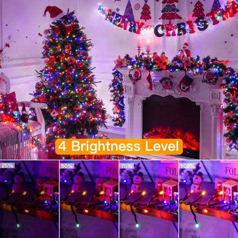 Ollny's 400 leds multicolor cluster lights with 4 brightness levels