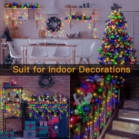 Ollny's 486 leds multicolor icicle lights also suit for indoor decoration