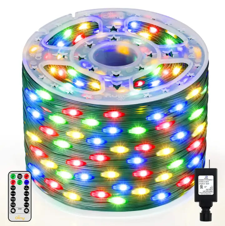 Ollny's 900 leds 300ft multicolor Christmas lights with reel