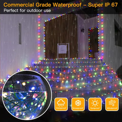 Ollny's 900 leds multicolor Christmas lights are IP67 waterproof