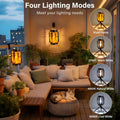 Ollny Upgraded Flickering Flame Solar Light for Outdoor, Yard, Patio, Lawn(Warm White, IP65 Waterproof, 4 Modes)