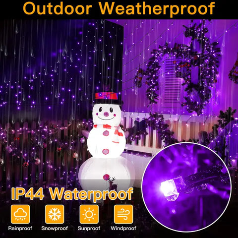 Ollny's 400 leds purple string lights are IP44 waterproof