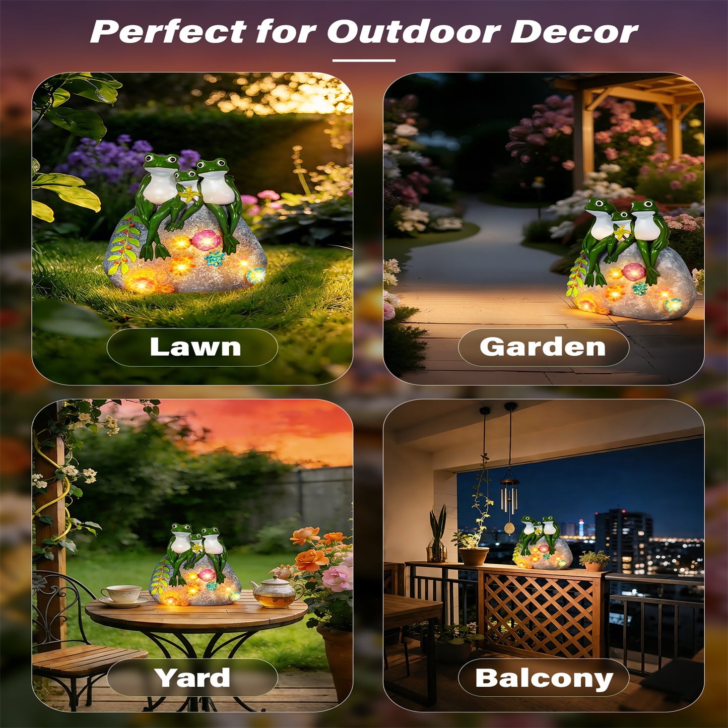 
                  
                    Ollny Solar Garden Turtle/Frog Statue Light with Succulent and 8 LED Lights, IP65 Waterproof Resin Tortoise Statues Light for Patio Yard Lawn Decor
                  
                