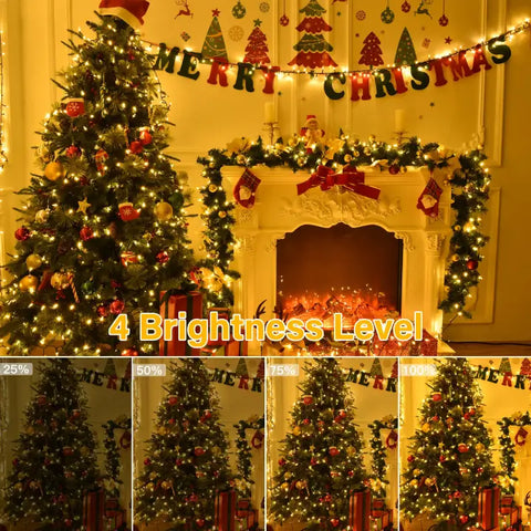 Ollny's 200 leds warm white Christmas mini lights with 4 brightness levels