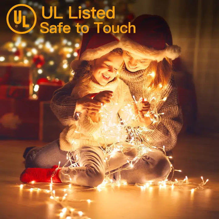 
                  
                    Ollny 400 LED 132ft Warm White String Lights (Clear Cable, Plug in, 8 Modes, IP44 Waterproof)
                  
                