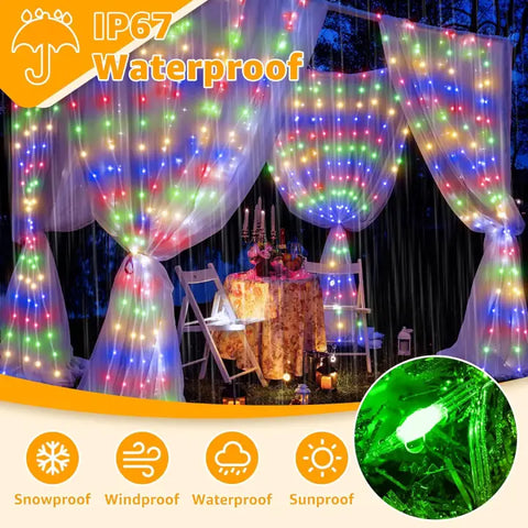 Ollny multicolor Christmas light is IP67 waterproof
