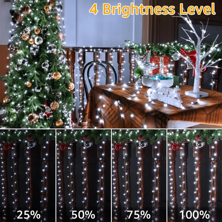 
                  
                    Ollny 1200 LED 393ft Cool White IP67 Waterproof Christmas String Lights (Green Wire, Plug in, 8 Modes)
                  
                
