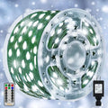 Ollny's 600 leds 197ft green wire cool white Christmas lights with reel