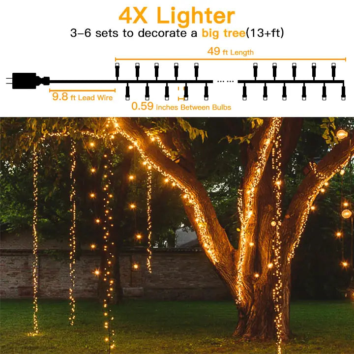 wedding lights length - how many for your wedding reception decor
