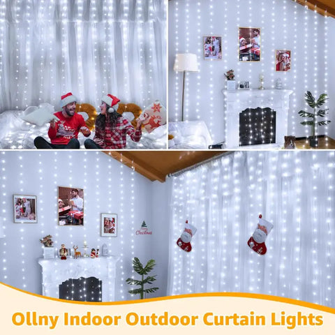 Ollny curtain lights can be used indoors or outdoors 