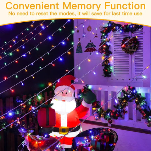 Decorative string lights feature memory function