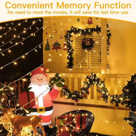Decorative string lights feature memory function