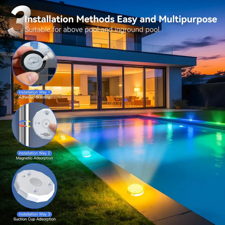 how to install led pool lights for inground pool
