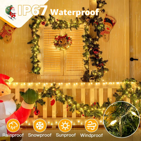 roof Christmas lights are ip67 waterproof
