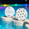 Ollny LED Lights for Pool, Pond, Hot Tub, Fountain, Fish Tank (Rechargeable, 16 Colors, IP67 Waterproof)