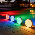 Ollny LED Lights for Pool, Pond, Hot Tub, Fountain, Fish Tank (Rechargeable, 16 Colors, IP67 Waterproof)