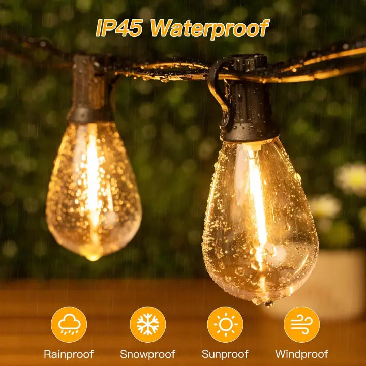 
                  
                    Ollny S11 patio light is IP45 waterproof 
                  
                