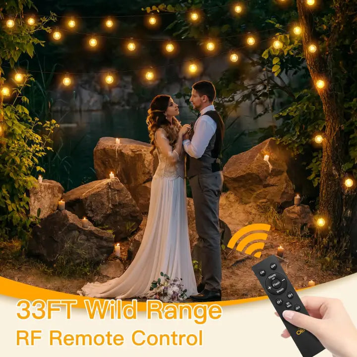 
                  
                    G40 solar powered string lights Light Sensor Function: Cover the solar panels during the daytime use
                  
                