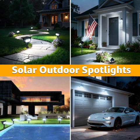 Four creative ways to use solar spot lights for landscape and outdoor accent lighting